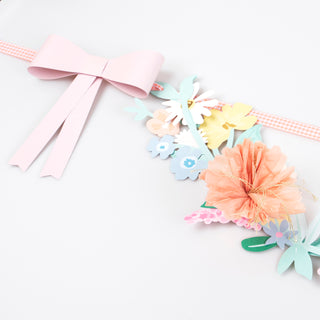 Flower & Bow Garland - BAM Party and Events