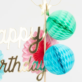 Happy Birthday Cake Topper - BAM Party and Events