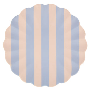Stripy Reusable Bamboo Large Plates (Pack of 6) - BAM Party and Events