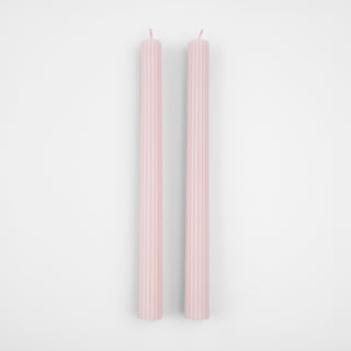 Cotton Candy Pink Table Candles - BAM Party and Events