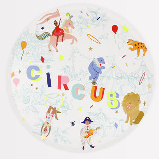 Circus Dinner Plates - BAM Party and Events