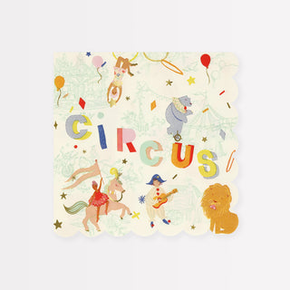 Circus Large Napkins - BAM Party and Events