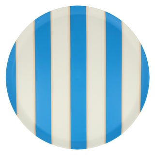 Mixed Stripe Recycled Plastic Large Plates - BAM Party and Events