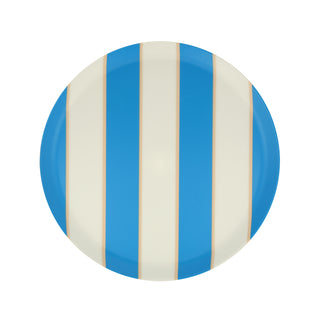 Mixed Stripe Recycled Plastic Small Plates - BAM Party and Events