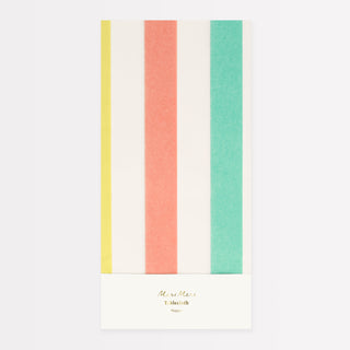 Multi Stripe Tablecloth - BAM Party and Events