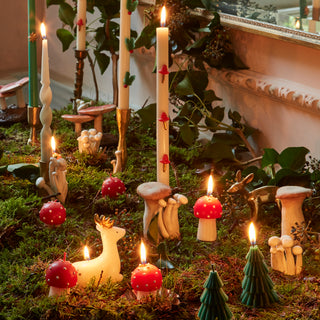 Mini Mushroom Candles (Set of 6) - BAM Party and Events