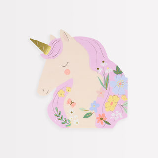 Meadow Unicorn Shaped Napkins - BAM Party and Events