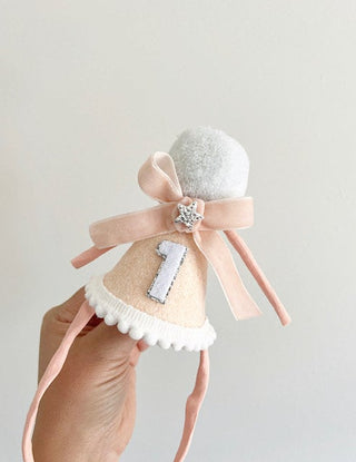 Peach Bow Felt Hat - BAM Party and Events