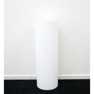 White Cylinder Cake Stand Plinth HIRE - BAM Party and Events