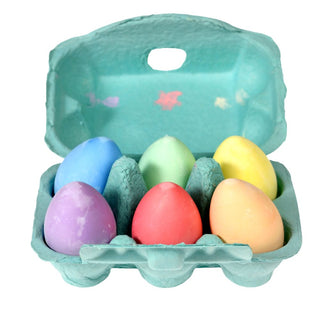 Six Coloured Chalk Eggs - BAM Party and Events