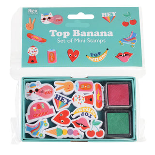 Top Banana Set of Mini Stamps - BAM Party and Events
