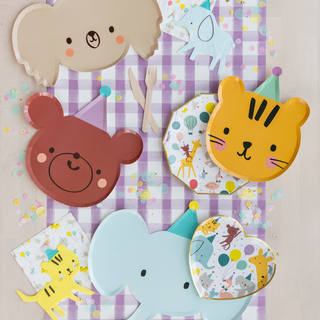 Little Celebrations Tiger Large Plates - BAM Party and Events