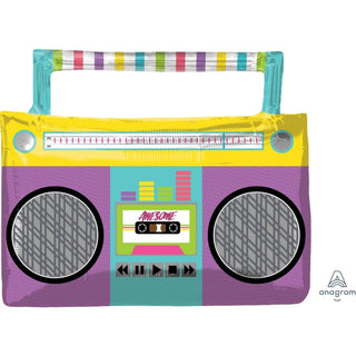 Boom Box Foil Balloon - BAM Party and Events