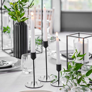 Matte Black Candle Holders - BAM Party and Events
