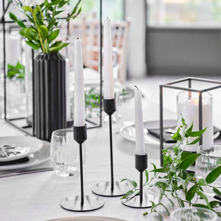 Matte Black Candle Holders - BAM Party and Events