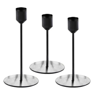 Matte Black Candle Holders - BAM Party and Events