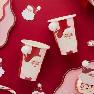 Vintage Santa Paper Cups