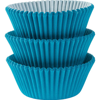 Caribbean Blue Cupcake Cases - BAM Party and Events