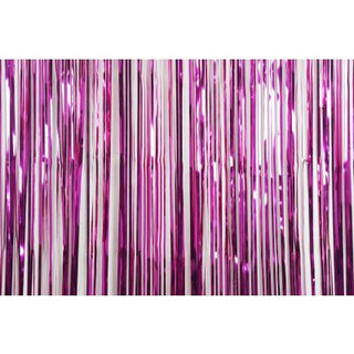 Foil Curtain - Metallic Hot Pink