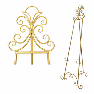 Gold Metal Easel HIRE - BAM Party and Events
