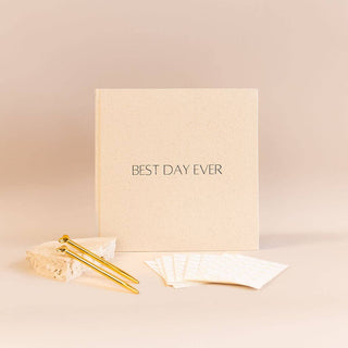 Linen Guest Book - Best Day Ever - BAM Party and Events