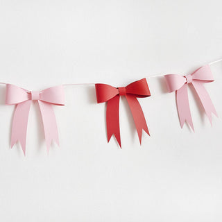 Pink & Red Bow Garland