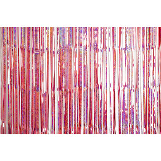 Foil Curtain - Holographic Rose Pink