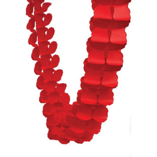 Red Honeycomb Garland - BAM Party and Events