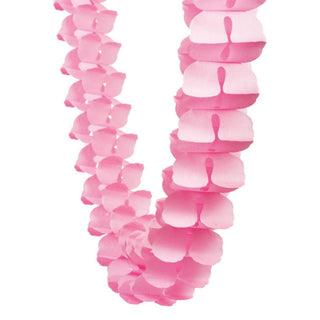 Classic Pink Honeycomb Garland - BAM Party and Events