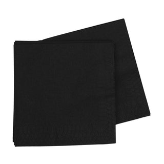Black Lunch Napkins - BAM Party and Events