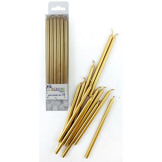 Slim Gold Candles - BAM Party and Events