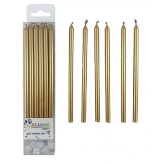 Slim Gold Candles - BAM Party and Events