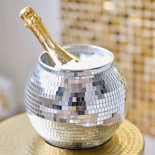 Silver Disco Ice Bucket - BAM Party and Events