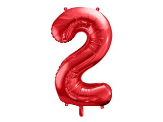 Giant Red Number Balloon - BAM Party and Events