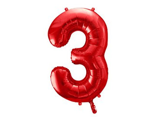 Giant Red Number Balloon - BAM Party and Events
