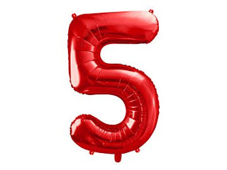 Giant Red Number Balloon - BAM Party and Events