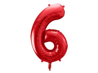 Giant Red Number Balloon - BAM Party and Events