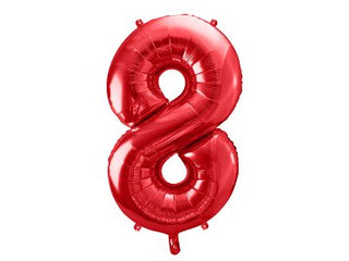 Giant Red Number Balloon - BAM Party and Events