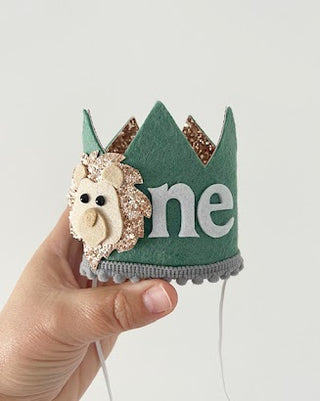 Green Wild One Felt Crown - BAM Party and Events