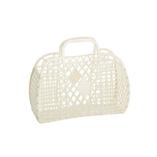 Cream Sunjellies Retro Basket - Small - BAM Party and Events