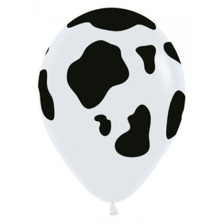 30cm Latex Balloon - Cow Print