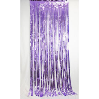 Foil Curtain - Metallic Lavender