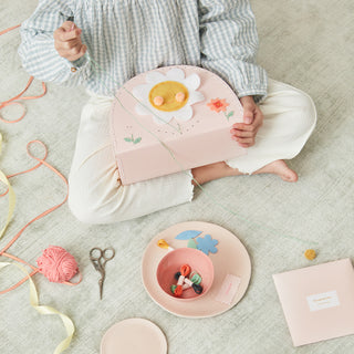 Flower Embroidery Suitcase Kit - BAM Party and Events