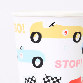 Race Car Party Cups - BAM Party and Events