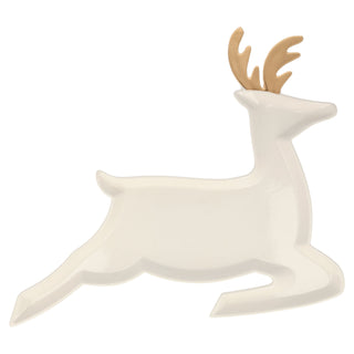 Porcelain Reindeer Plates (set of 2) - BAM Party and Events