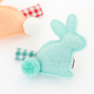 Felt Bunny Hair Clips - BAM Party and Events
