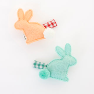 Felt Bunny Hair Clips - BAM Party and Events