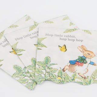 Peter Rabbit In The Garden Small Napkins - BAM Party and Events
