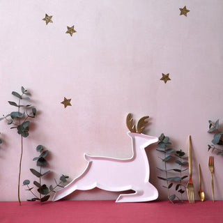 Porcelain Reindeer Plates (set of 2) - BAM Party and Events