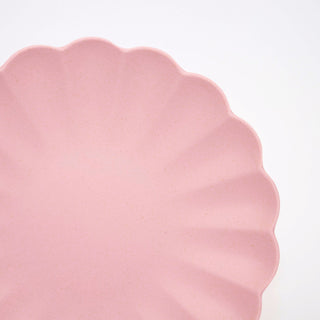 Large Pink Reusable Bamboo Plates - BAM Party and Events